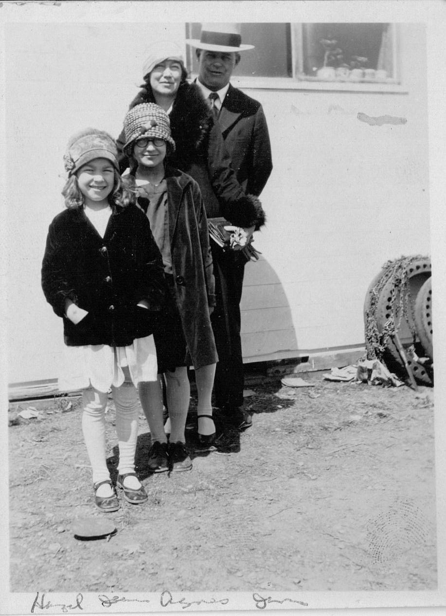 Jean & Hazel as kids maybe around 10 and 12 years old